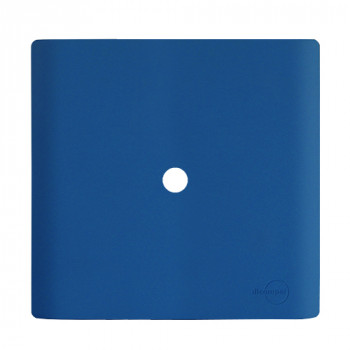 Placa 4x4 com Furo - Novara Azul Fosco